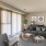 a living room with a couch and a coffee table